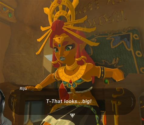 The muffled cry of agony escaped Zelda's mouth, her teeth biting down hard on her gag. The princess growled from the Gerudo girl's dominant example, the nipple twisting too much for her to bare. Once she was released, Zelda took to panting, her tongue hanging out of her mouth, much to Riju's amusement. 